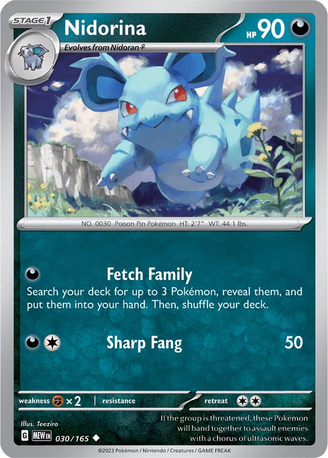Nidorina #30 Pokemon Scarlet & Violet 151