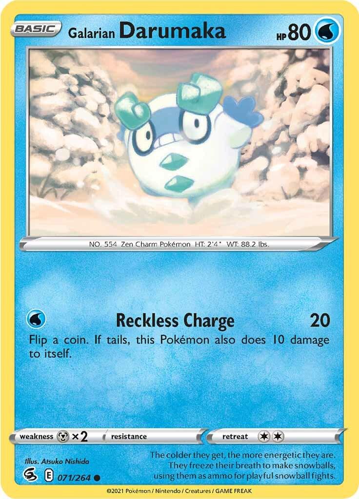 Galarian Darumaka #71 Pokemon Fusion Strike
