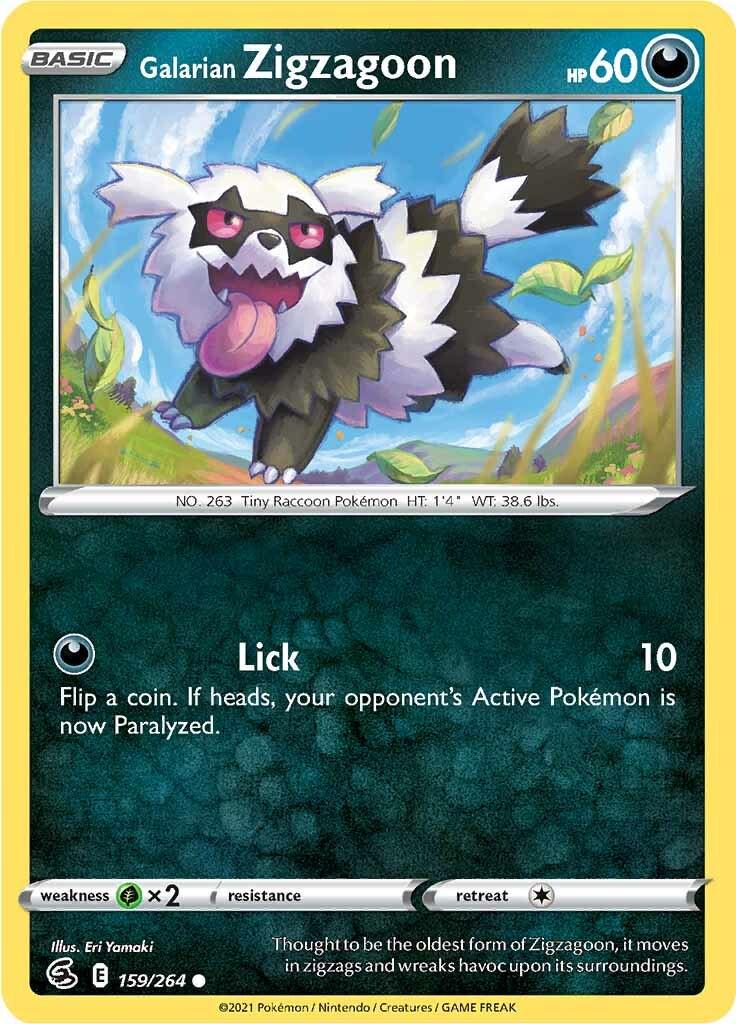 Galarian Zigzagoon #159 Pokemon Fusion Strike