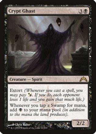 Crypt Ghast 1x FOIL GTC MTG Gatecrash Rare MINT black Crypt Ghast 1x FOIL GTC MTG Gatecrash Rare MINT black