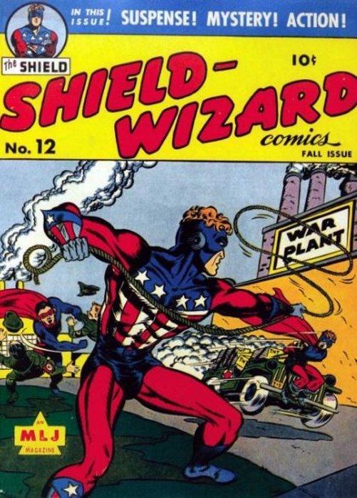 Shield-Wizard Comics #12 (1943) Comic Books Shield-Wizard Comics