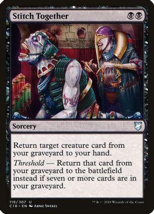 Stitch Together Magic Commander 2018