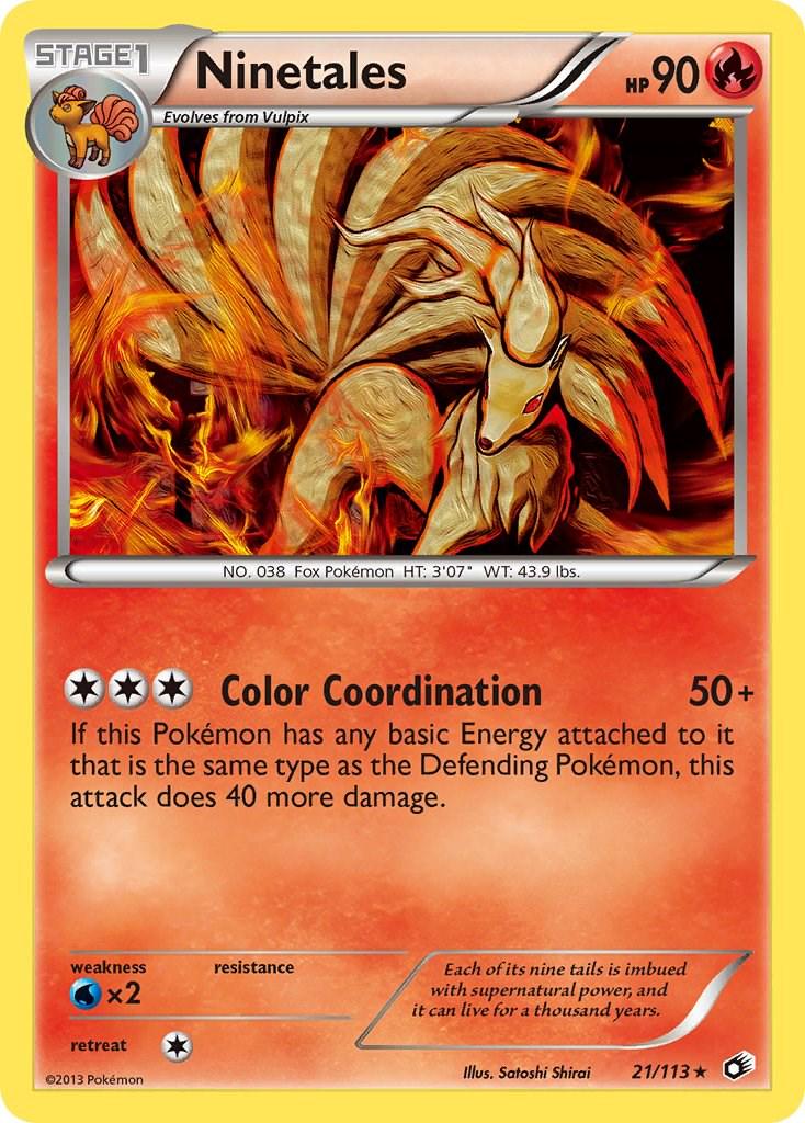 Ninetales #21 Pokemon Legendary Treasures