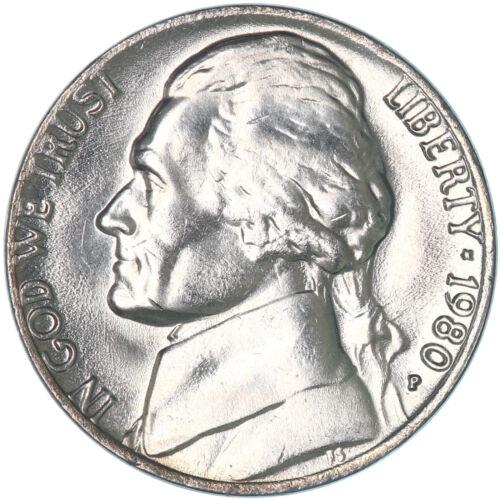 1980 P Coins Jefferson Nickel