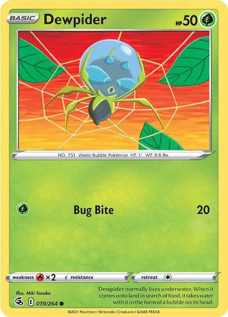 Dewpider #19 Pokemon Fusion Strike