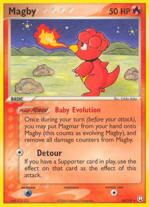 Magby #24 Pokemon Team Rocket Returns