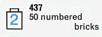 LEGO Set | 50 numbered bricks LEGO Classic