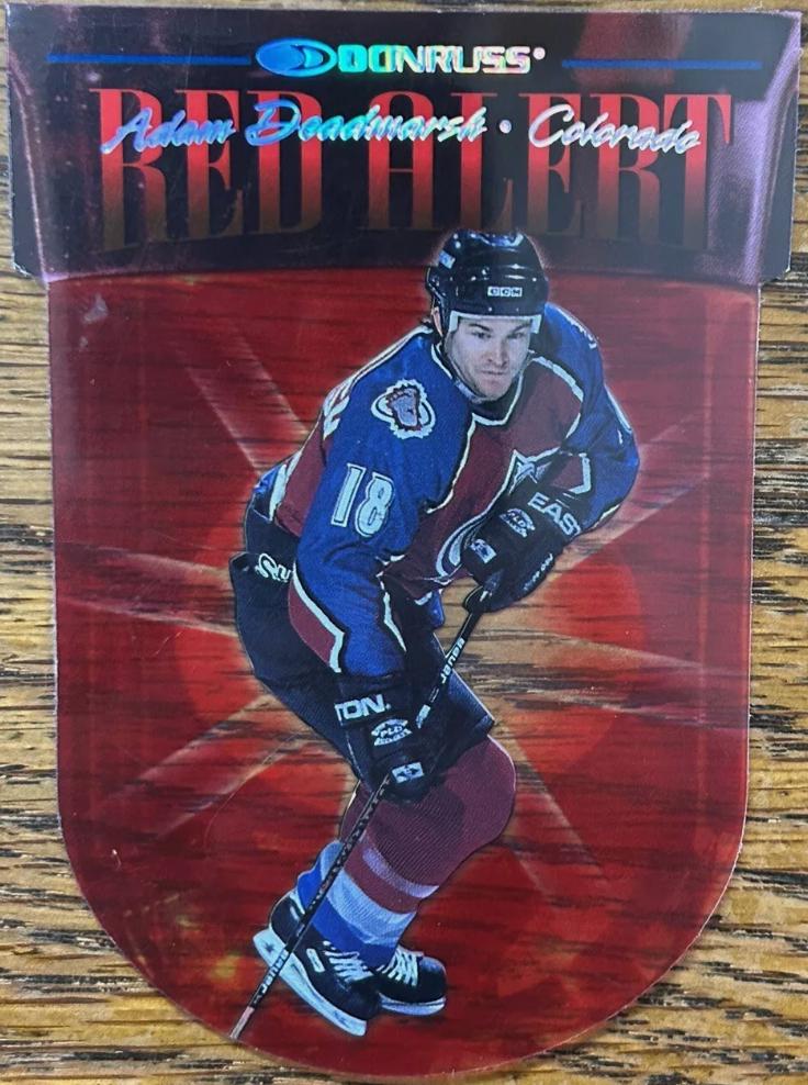 Adam Deadmarsh #1 Hockey Cards 1997 Donruss Red Alert