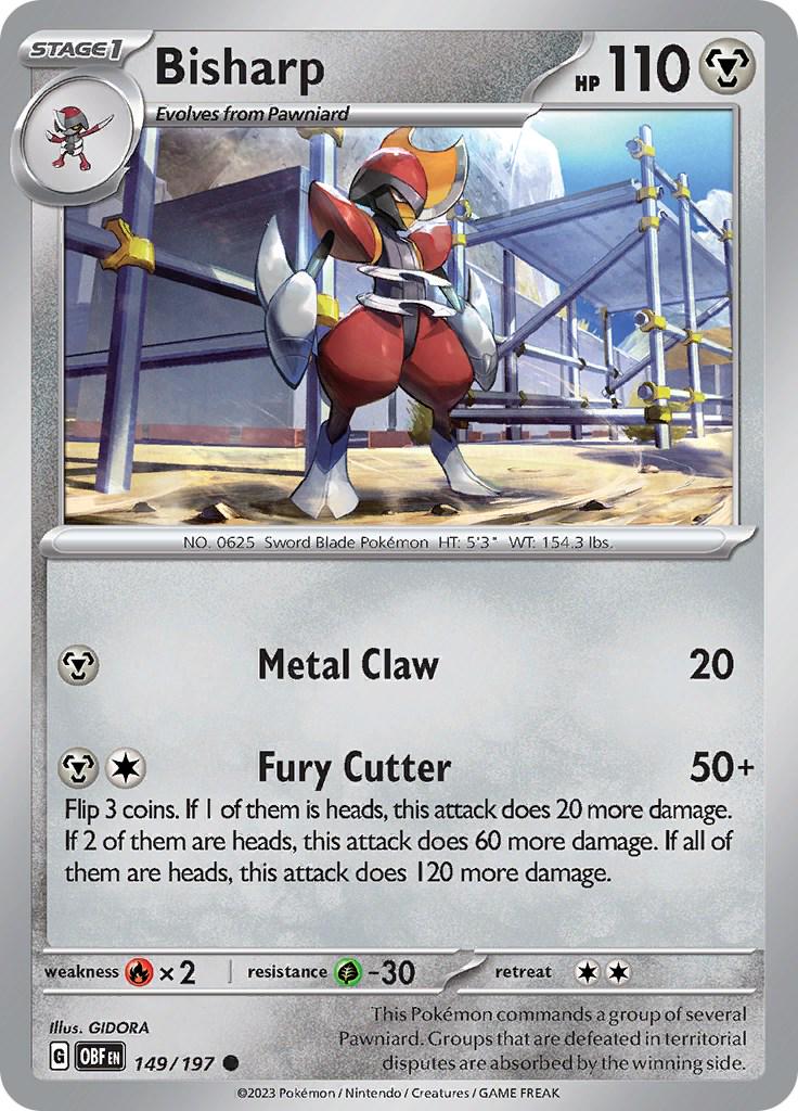 Bisharp #149 Pokemon Obsidian Flames
