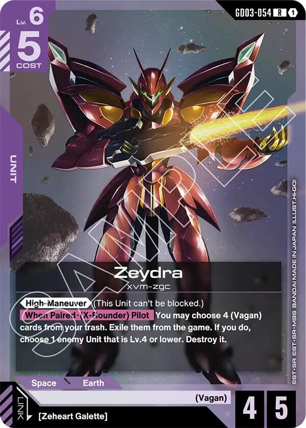 Zeydra [Holo] #GD03-054 Prices | Gundam Steel Requiem