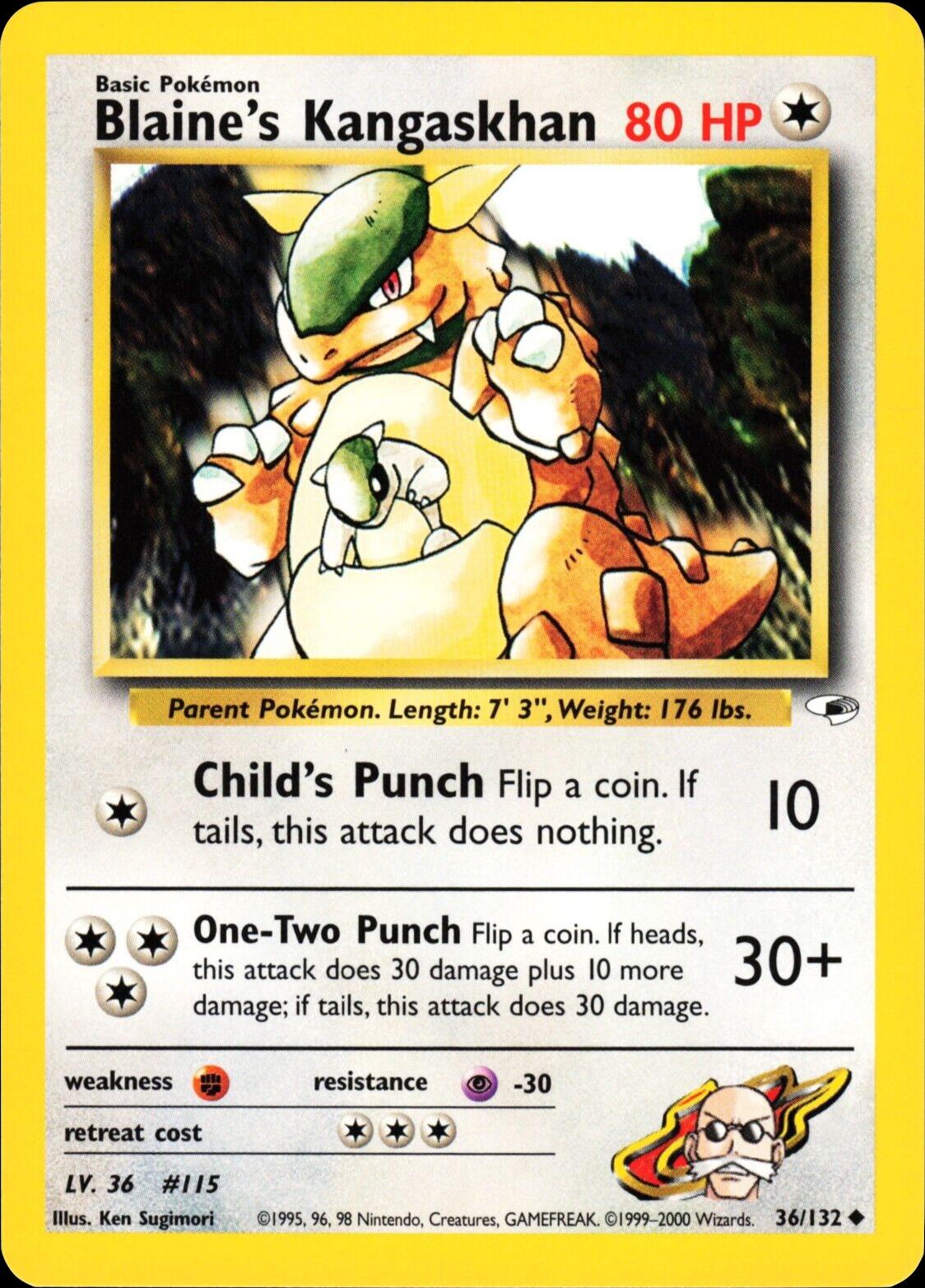 Blaine's Kangaskhan #36 Pokemon Gym Heroes