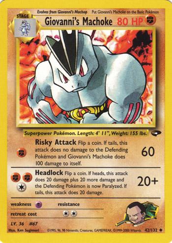 Giovanni's Machoke #42 Pokemon Gym Challenge