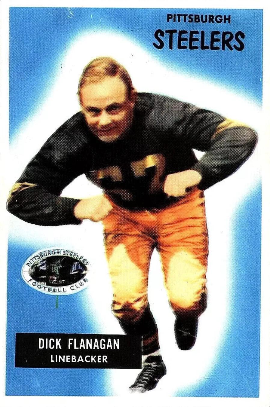 Dick Flanagan #39 Football Cards 1955 Bowman