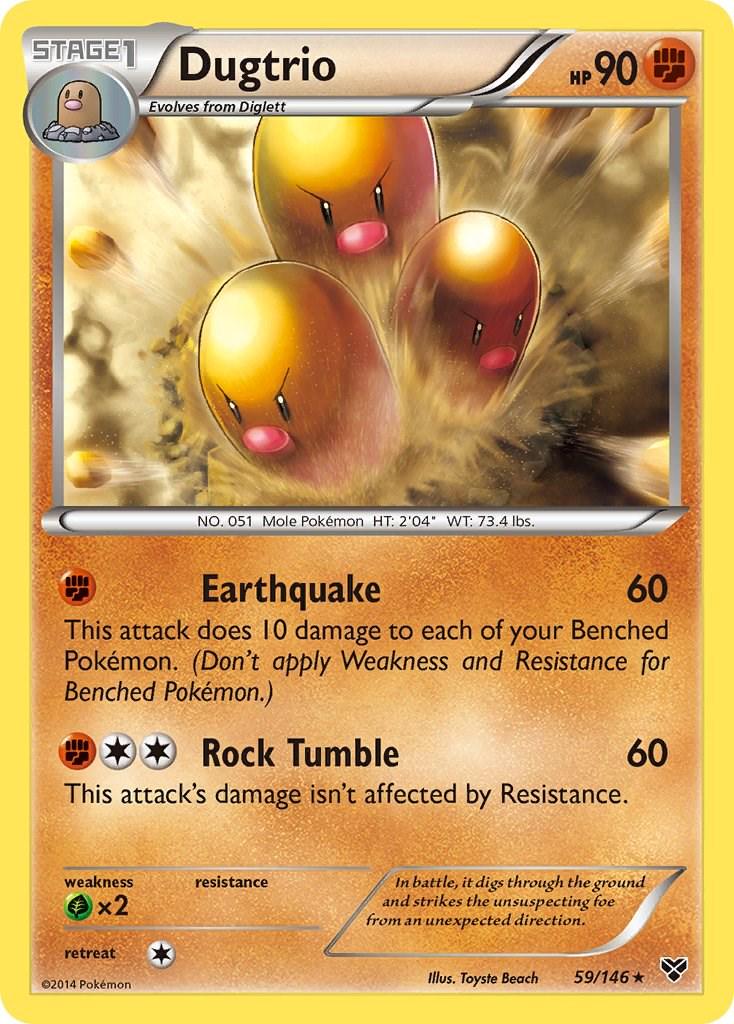 Dugtrio #59 Pokemon XY