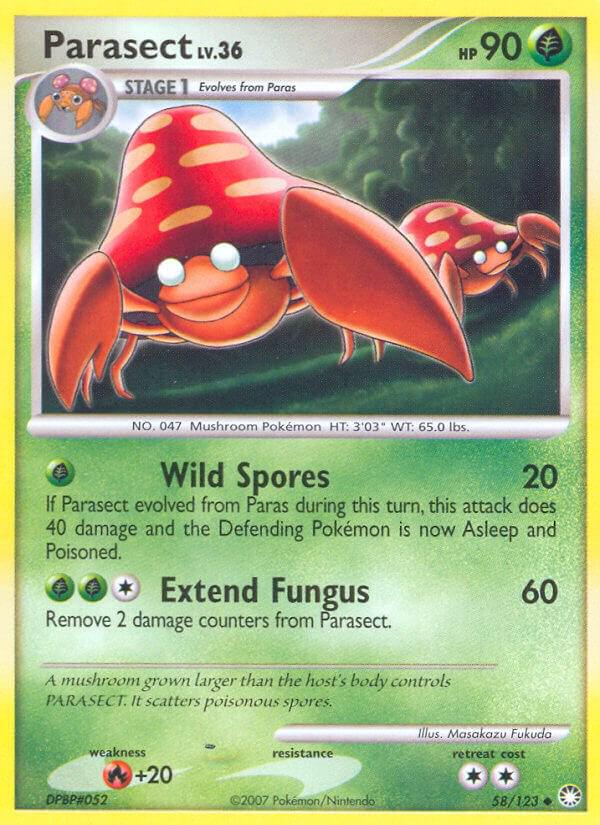 Parasect #58 Pokemon Mysterious Treasures