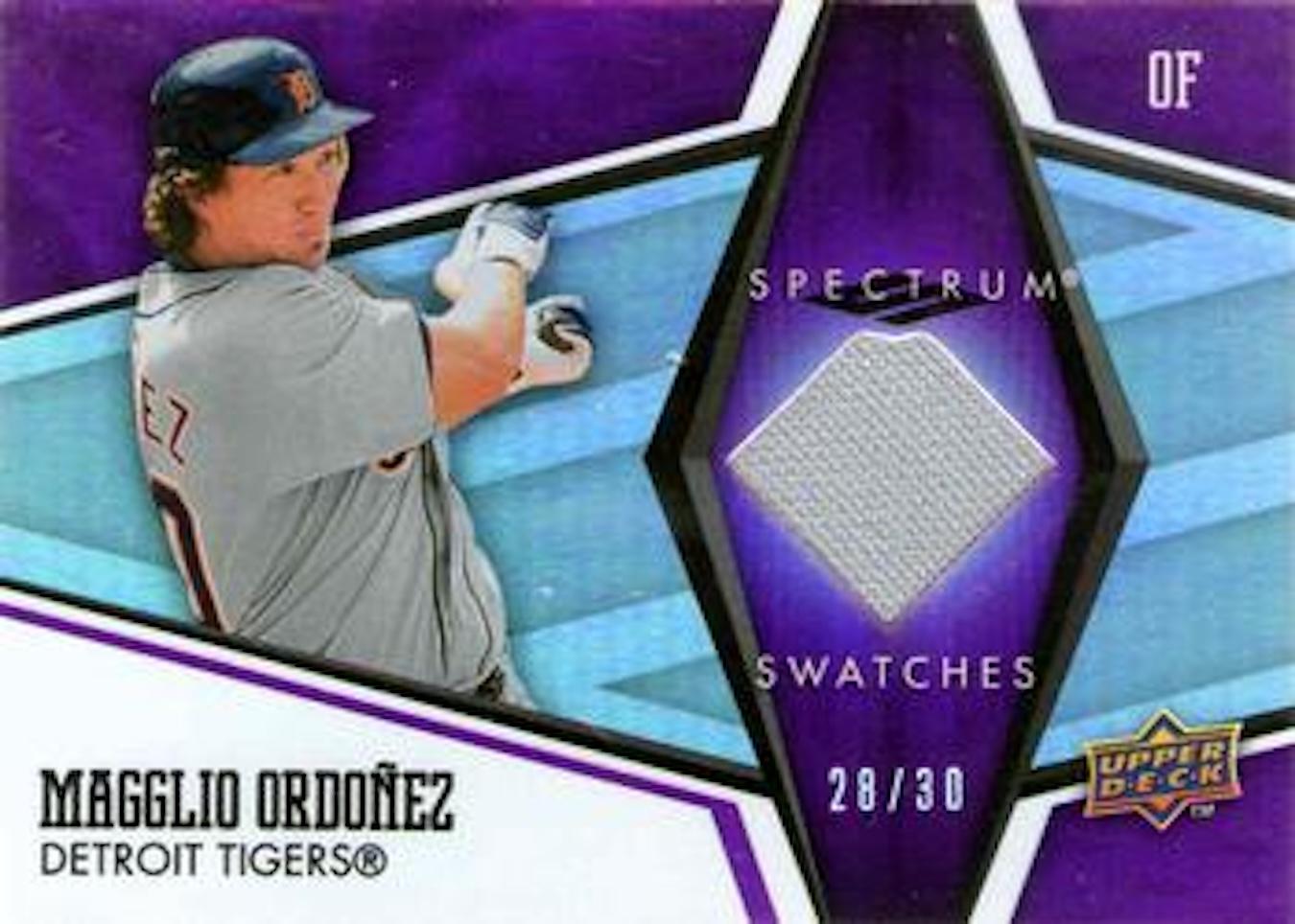 Magglio Ordonez [Purple] #SS-OR Prices | 2008 Upper Deck Spectrum ...