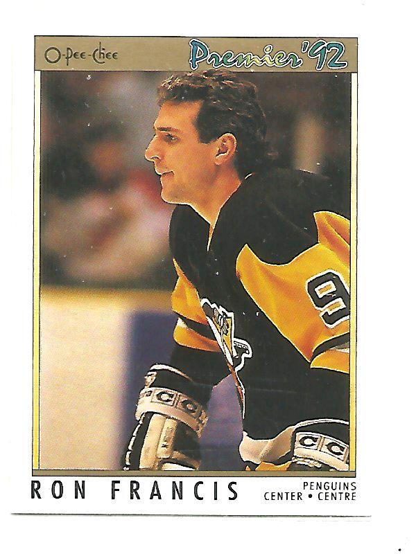 Ron Francis #120 1991-92 O-Pee-Chee Premier Hockey