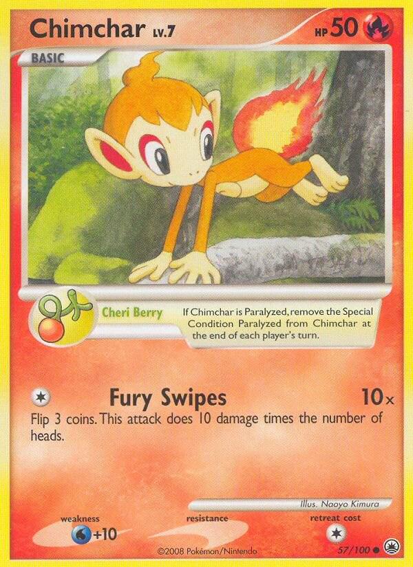 Chimchar #57 Pokemon Majestic Dawn