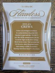 Back | Dylan Crews [Ruby] Baseball Cards 2025 Panini Flawless Patch Autograph