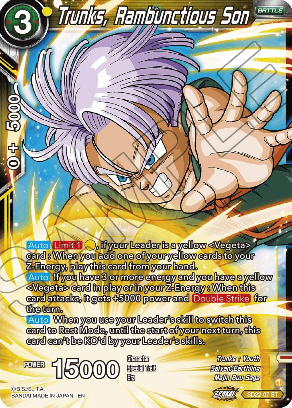 Trunks, Rambunctious Son front