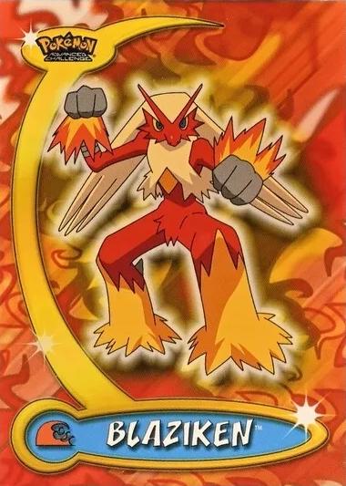Blaziken #9 Pokemon 2004 Topps Advanced Challenge