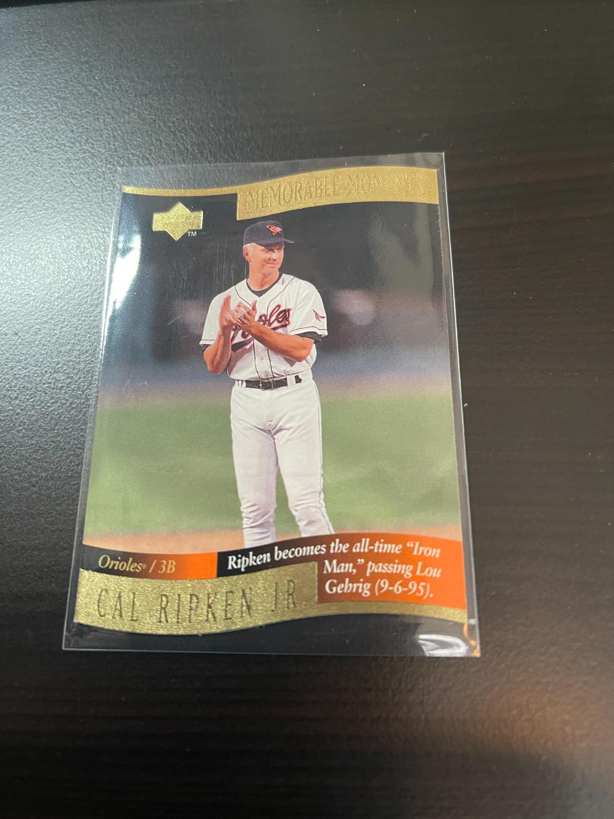 Cal Ripken, Jr #3/10 Baseball Cards 1997 Upper Deck Memorable Moments