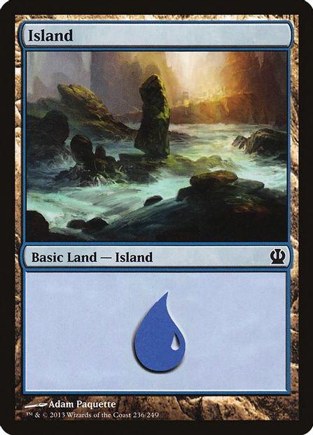 Island #236 Magic Theros