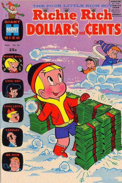 Richie Rich Dollars and Cents #35 (1970) Comic Books Richie Rich Dollars and Cents