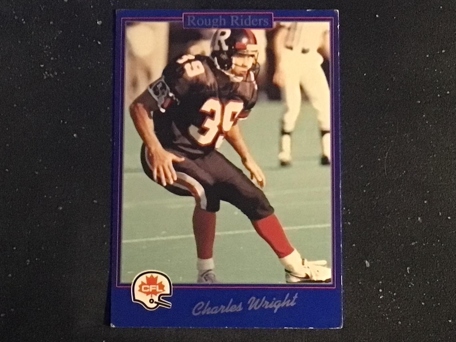 Charles Wright #42 1991 Jogo Cfl Football