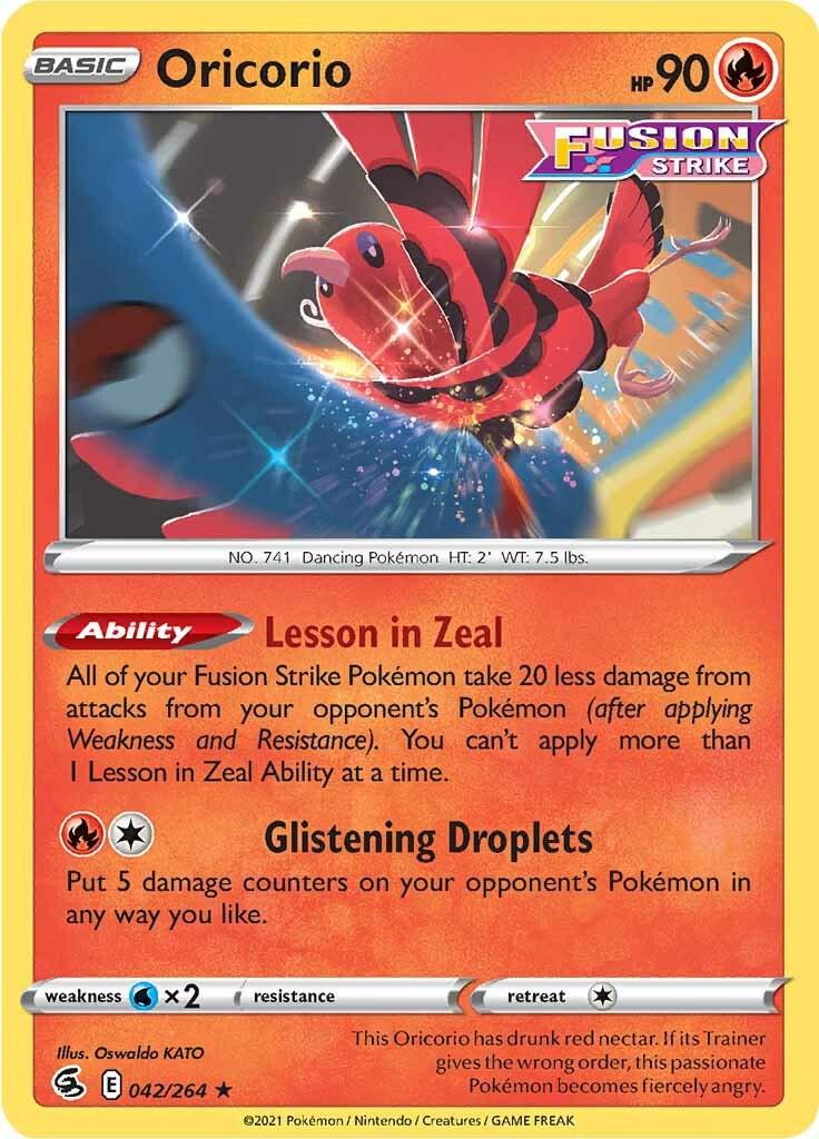 Oricorio #42 Pokemon Fusion Strike