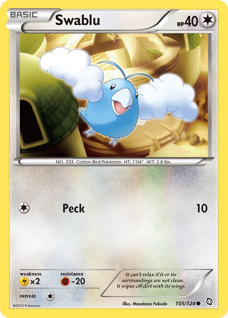 Swablu #105 Pokemon Dragons Exalted