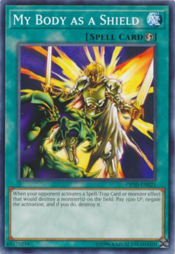 My Body as a Shield OP10-EN021 YuGiOh OTS Tournament Pack 10