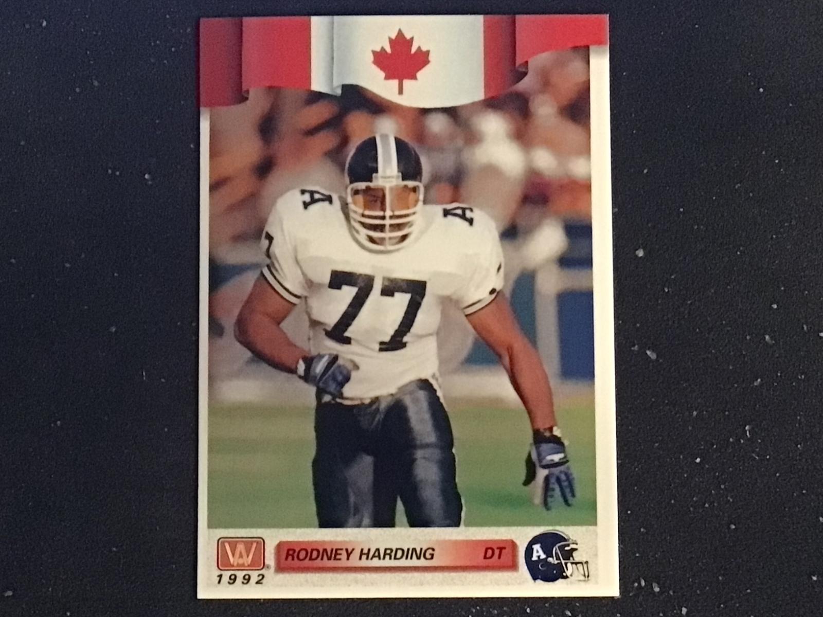 Rodney Harding #82 1992 All World Cfl Football