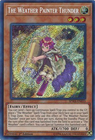 The Weather Painter Thunder SPWA-EN033 YuGiOh Spirit Warriors