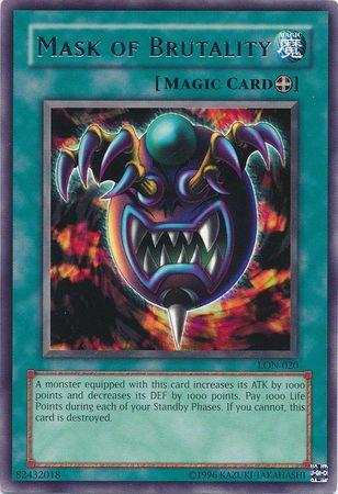 Mask of Brutality LON-020 YuGiOh Labyrinth of Nightmare