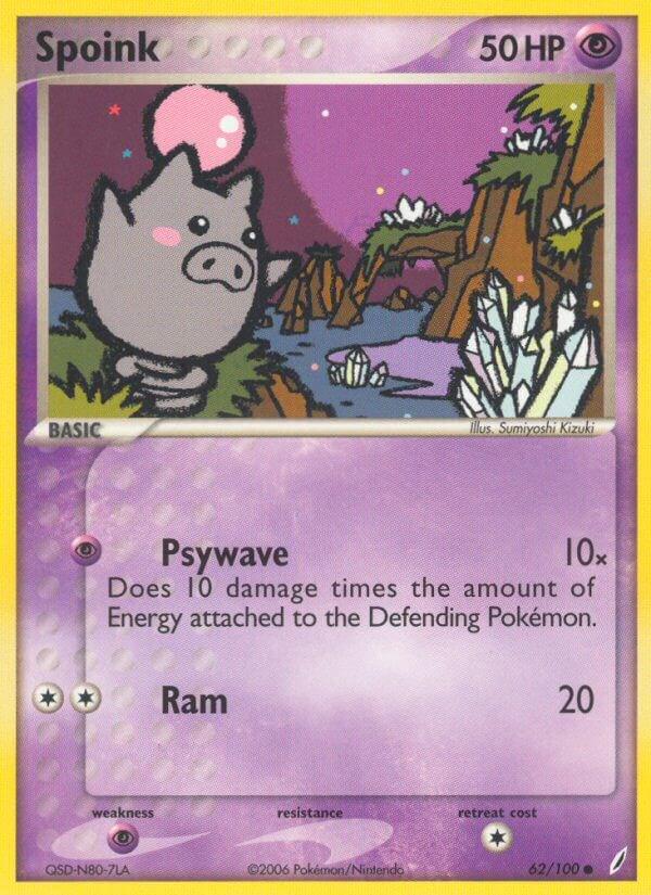 Spoink #62 Pokemon Crystal Guardians