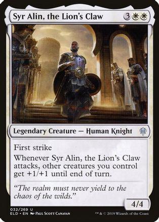 Syr Alin, the Lion's Claw #32 Magic Throne of Eldraine