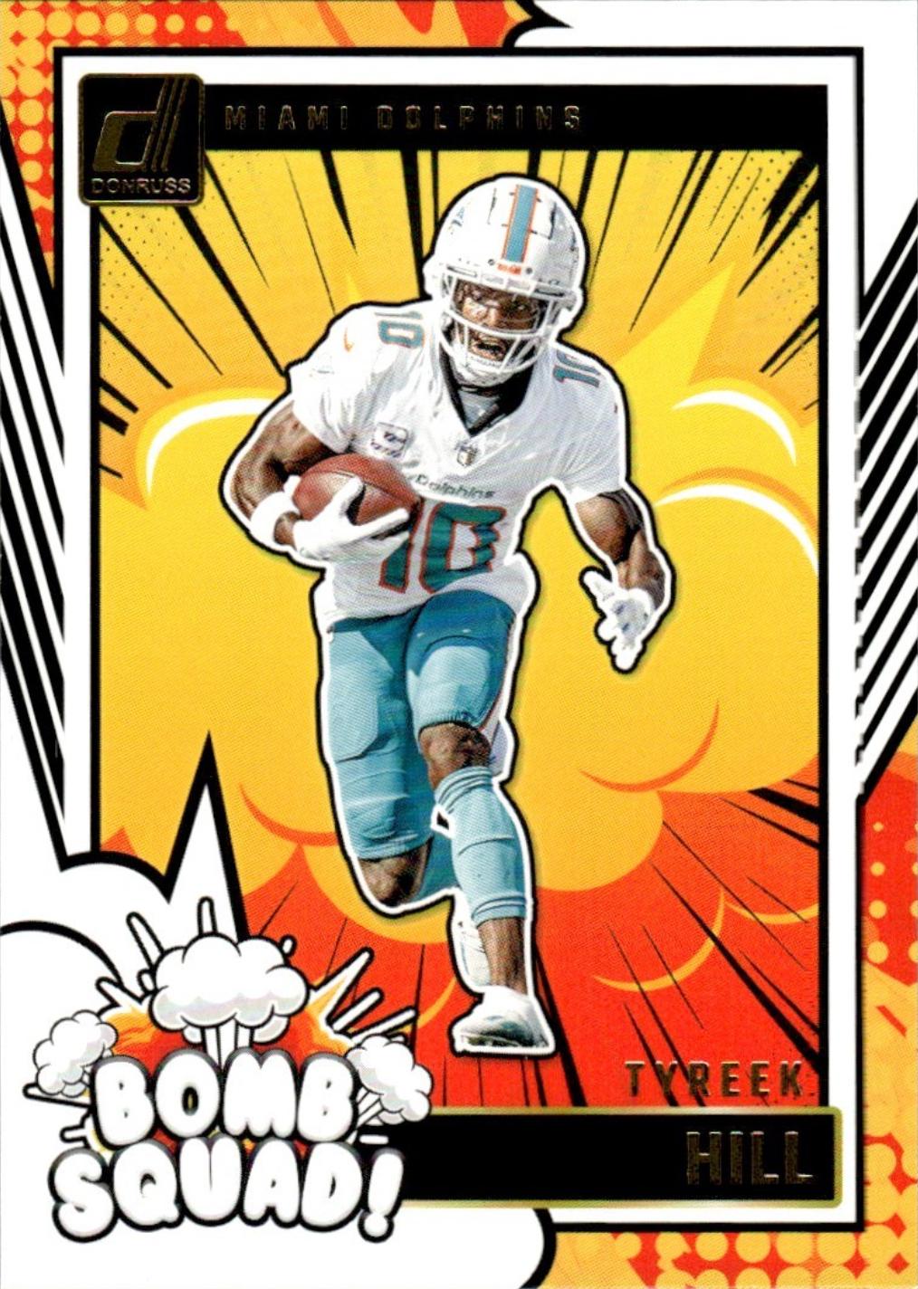 Tyreek Hill #16 Football Cards 2024 Panini Donruss Bomb Squad