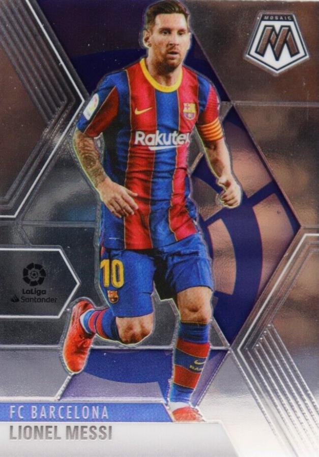 Lionel Messi #57 Soccer Cards 2020 Panini Mosaic La Liga