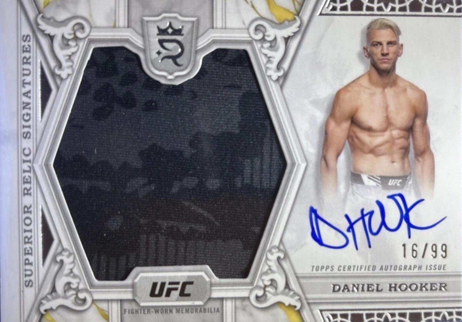 Daniel Hooker #SRS-DH Ufc Cards 2024 Topps Royalty UFC Superior Relic Signature