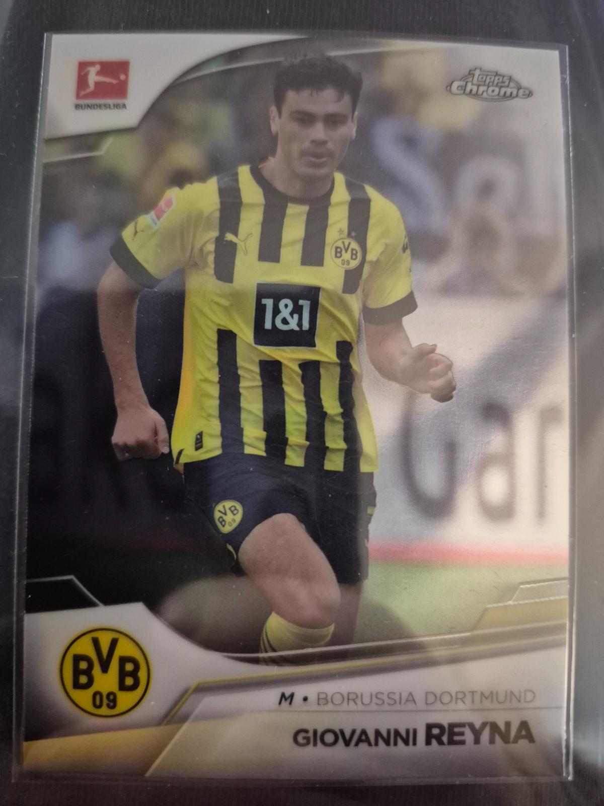 Giovanni Reyna #26 Soccer Cards 2022 Topps Chrome Bundesliga
