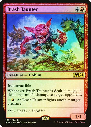 Tap to enlarge Brash Taunter – Foil, Magic Core Set 2021