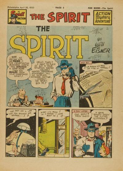 Spirit #4/30/1950 (1950) Comic Books Spirit