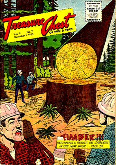 Treasure Chest of Fun and Fact #7 193 (1955) Comic Books Treasure Chest of Fun and Fact