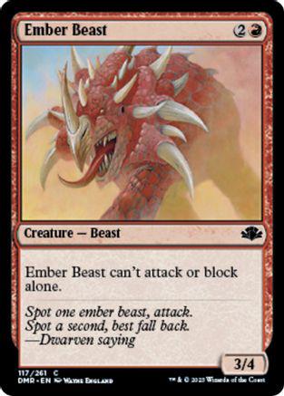 Ember Beast #117 Magic Dominaria Remastered