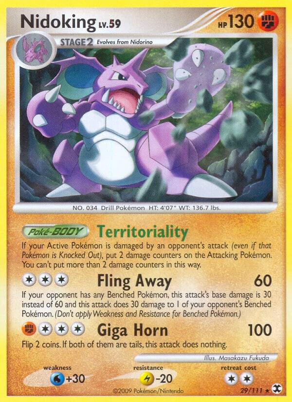 Nidoking #29 Pokemon Rising Rivals