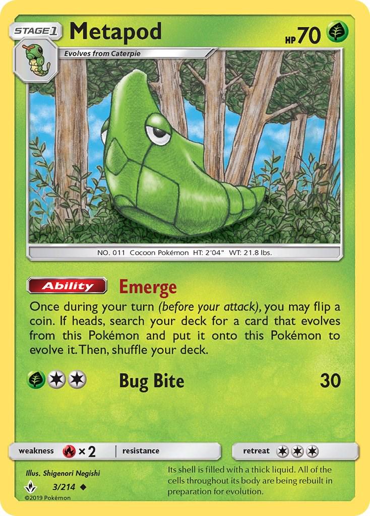 Metapod #3 Pokemon Unbroken Bonds