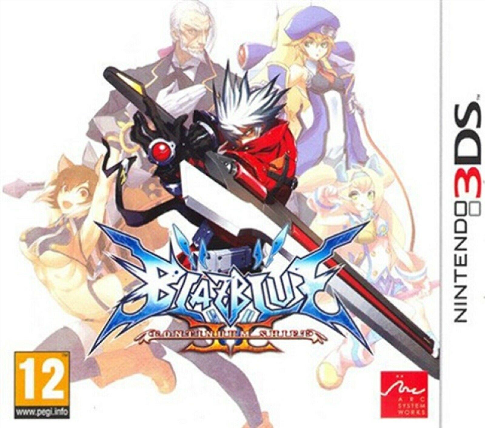 BlazBlue Continuum Shift II PAL Nintendo 3DS
