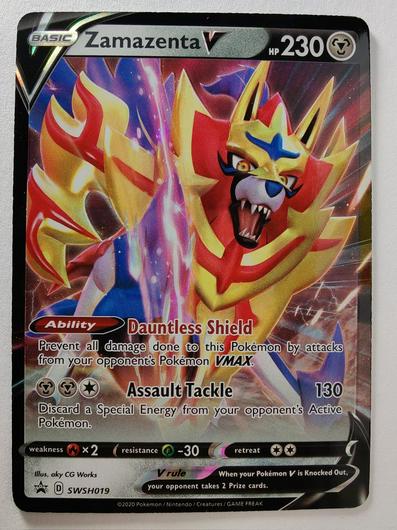 Zamazenta V #SWSH019 Cover Art