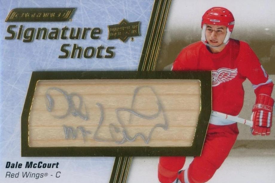 Dale McCourt #SS-DM 2024 Upper Deck Engrained Icons Signature Shots Hockey